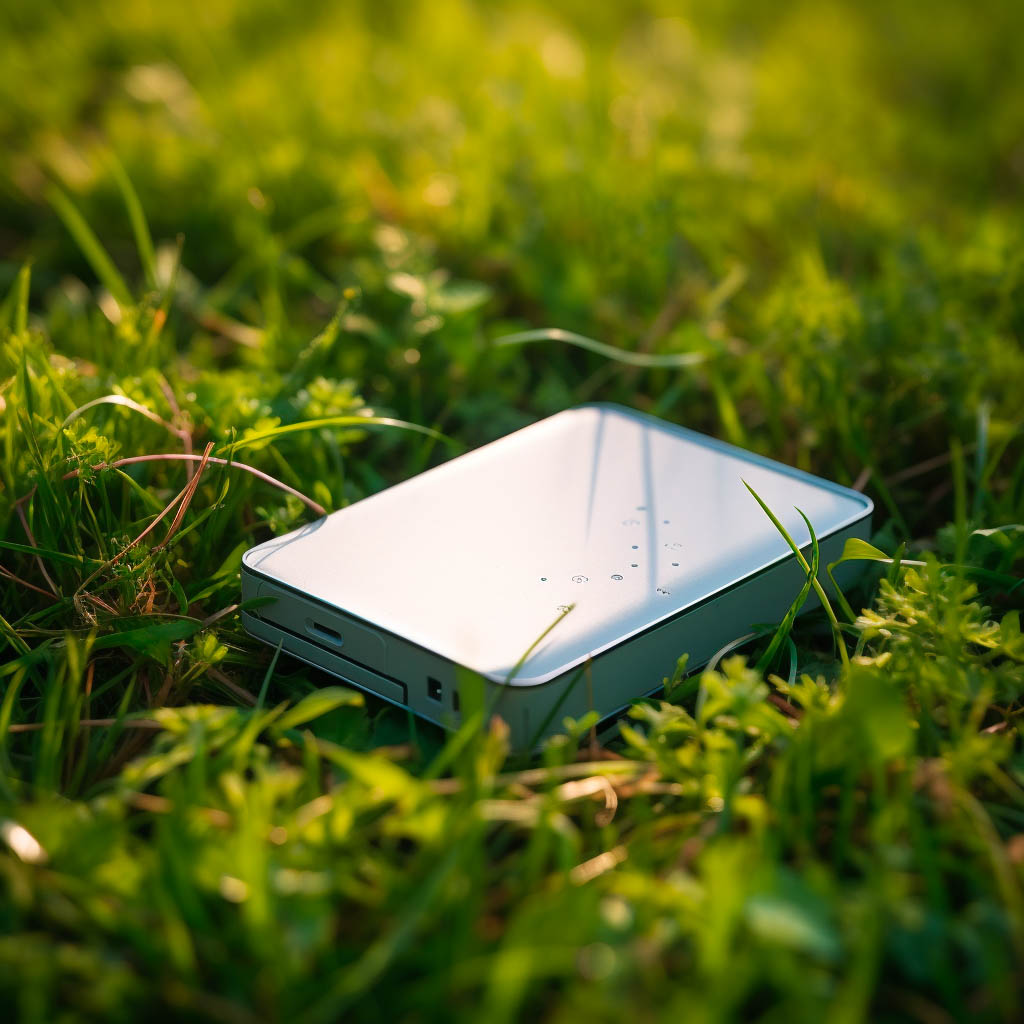 Old Hard Drive in grass
