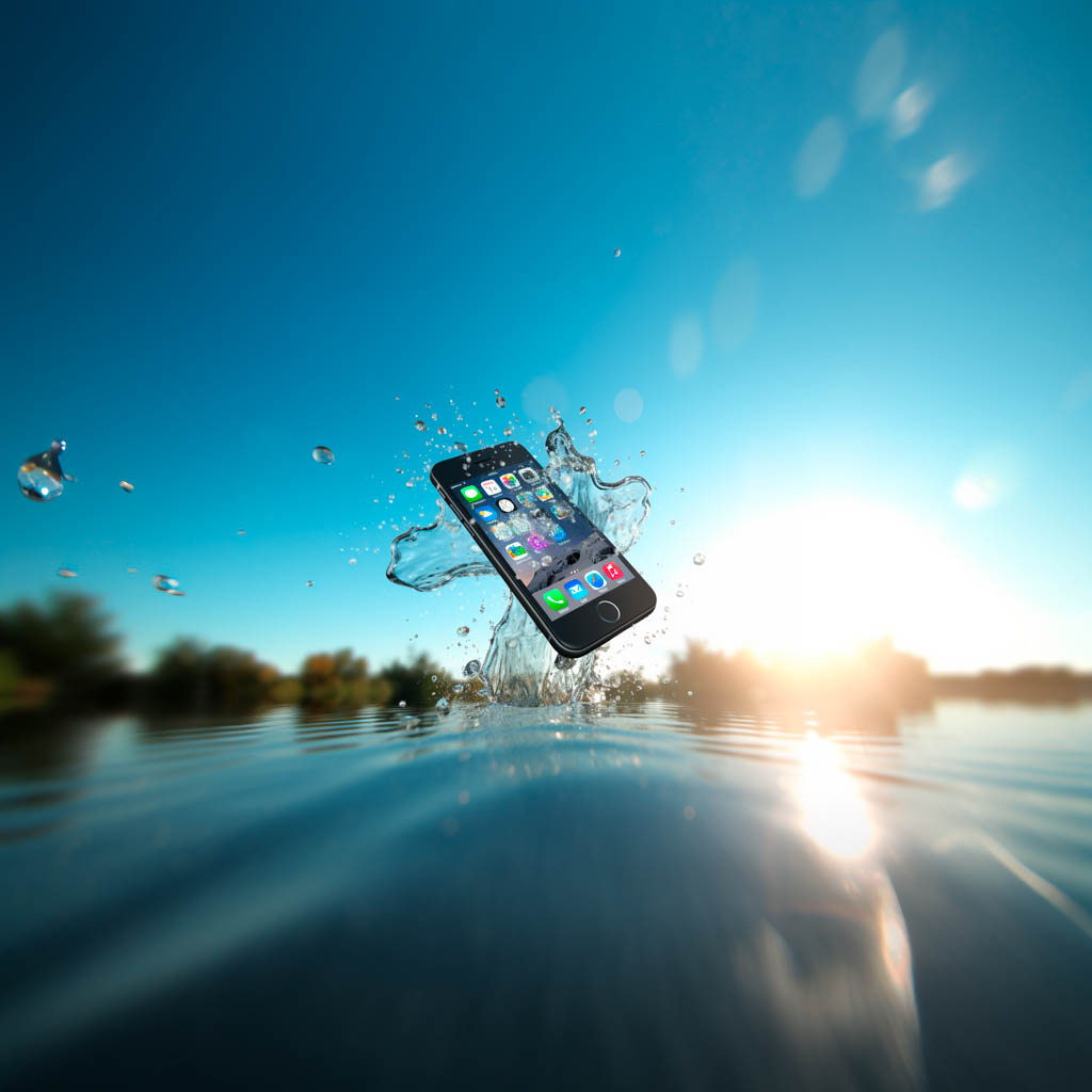 Old iPod touch being tossed in the lake