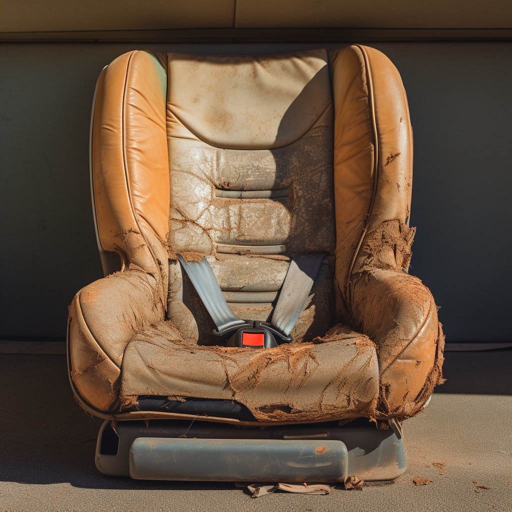 Old car seat