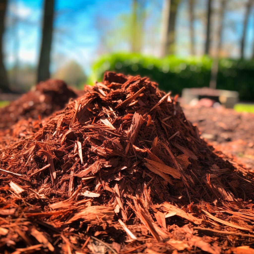 What to do with old mulch in the front yard
