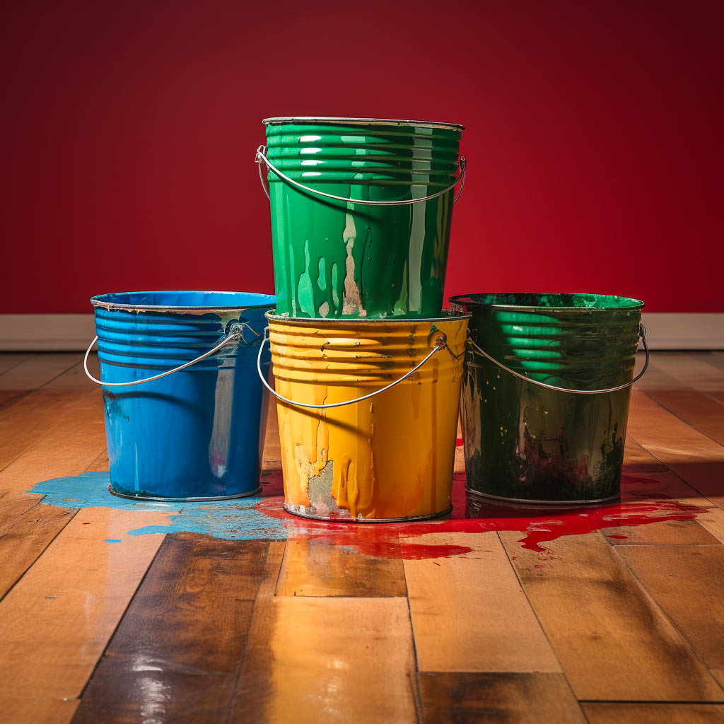 What to do with old paint and paint buckets?